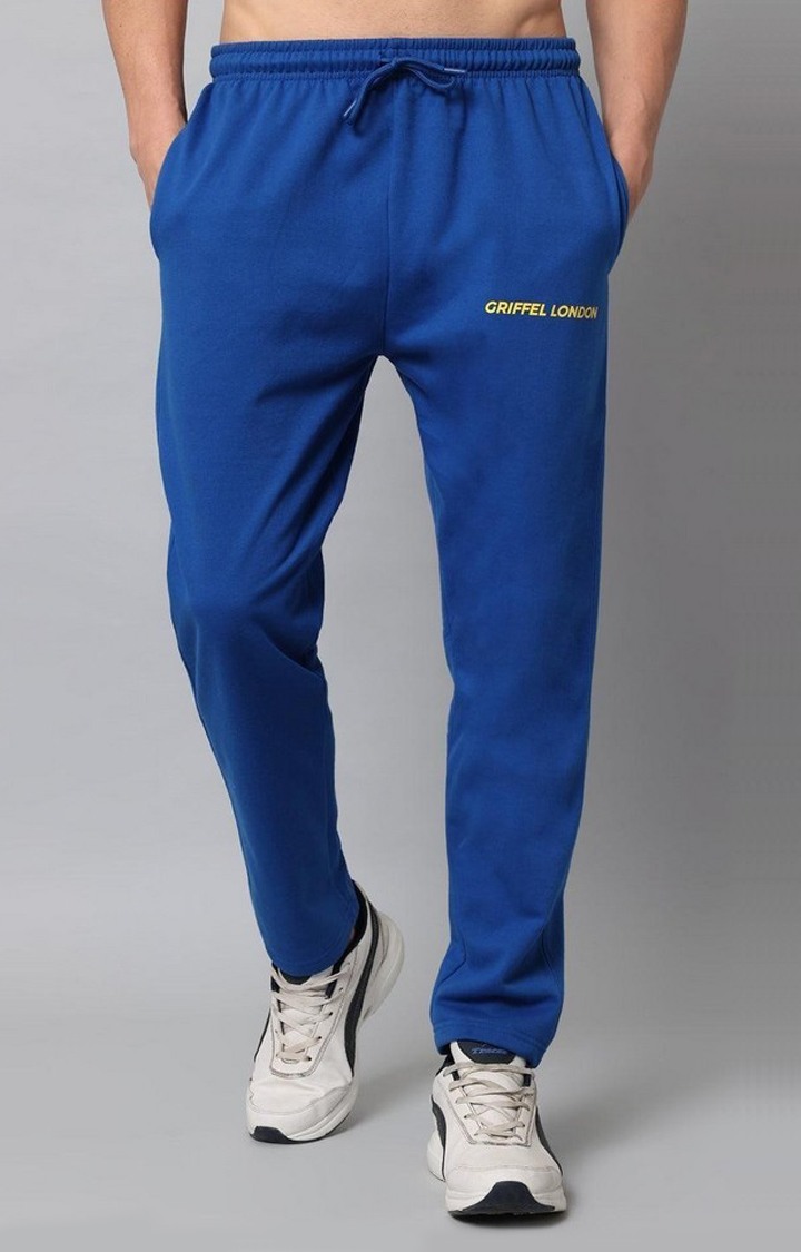 Men's Royal Solid Trackpants