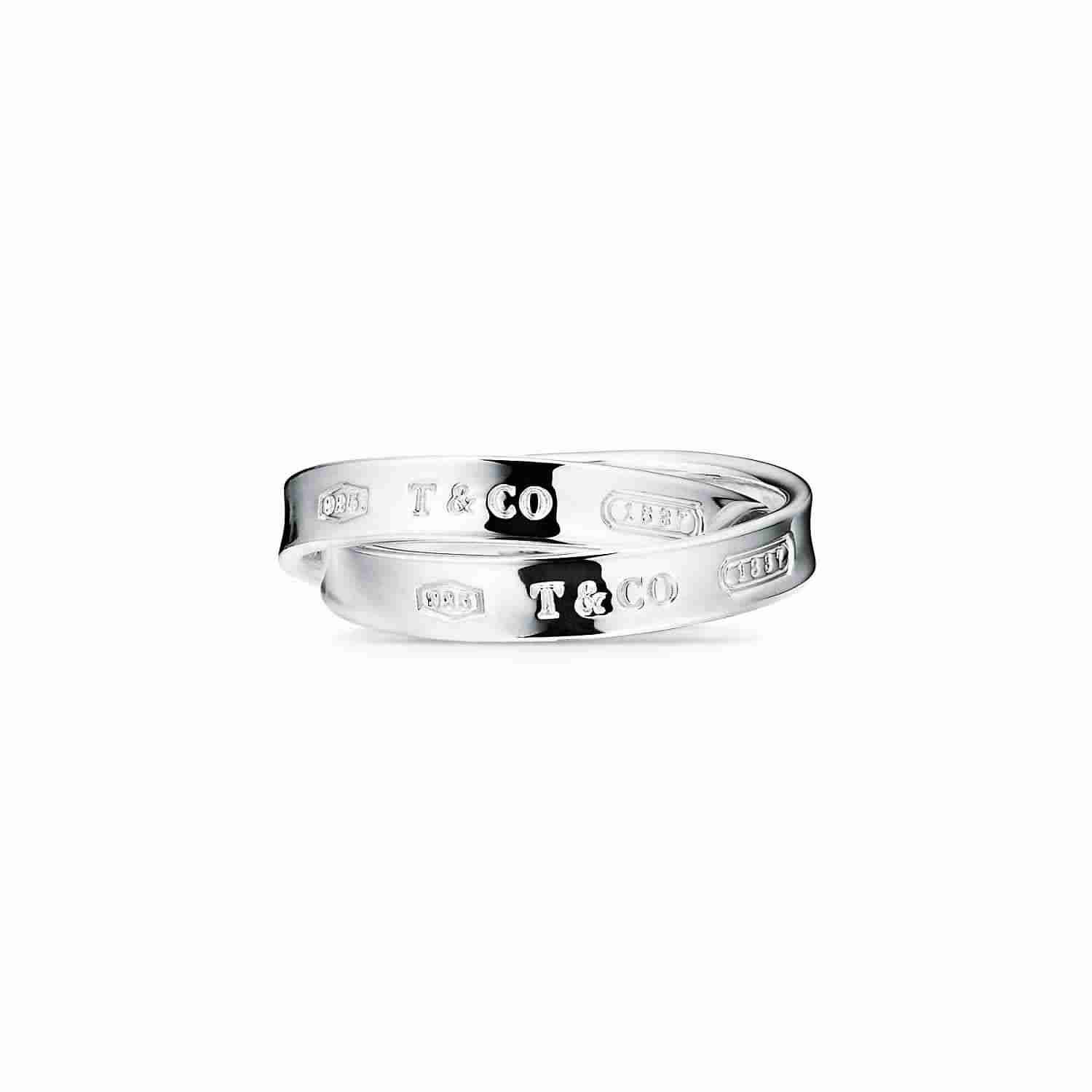 Sterling Silver 1837 Inlk Double Ring