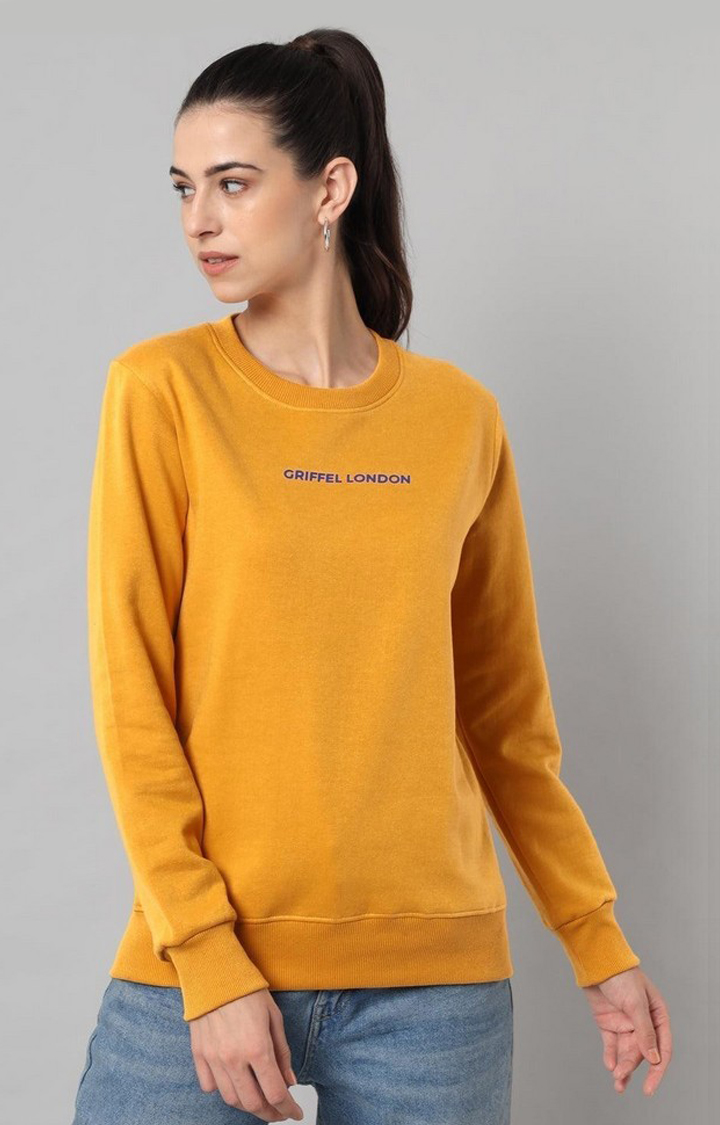 Womens mustard sweatshirt store