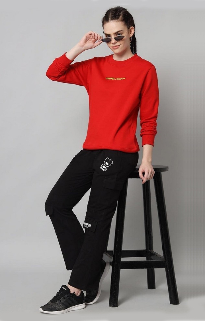 Women's Red Sweatshirts & Sweatpants