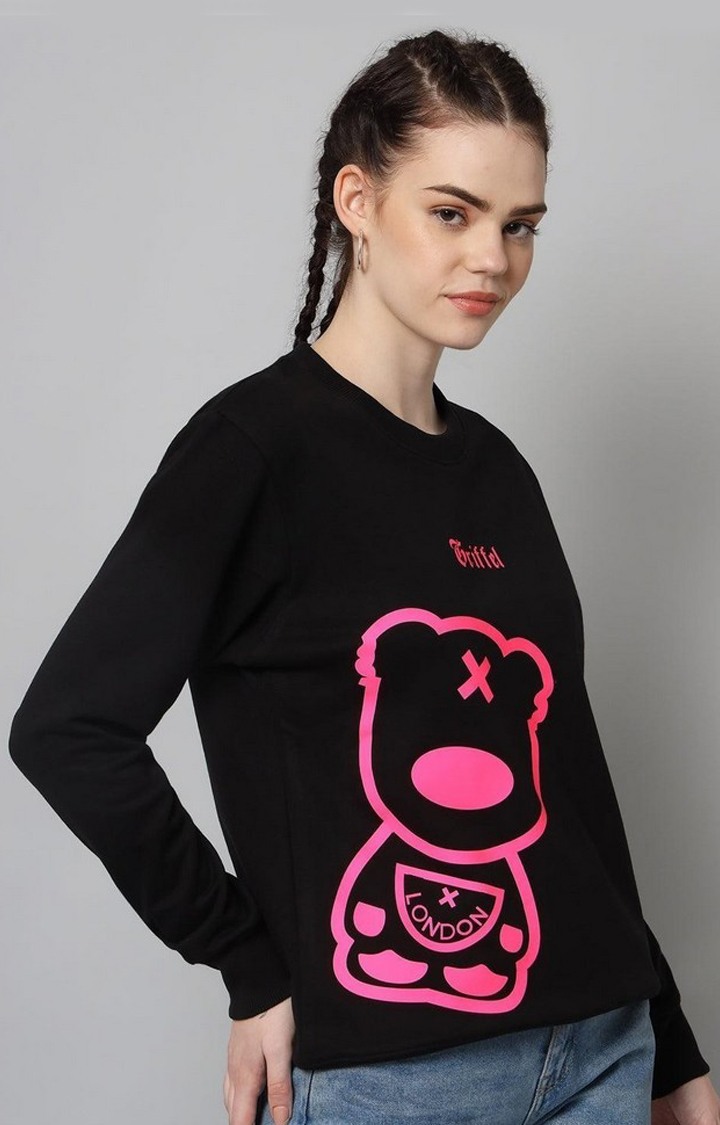 Women's Pnkblk Solid Sweatshirts