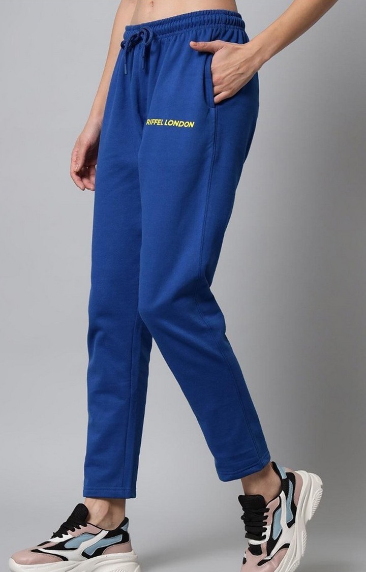 Women's Royal Solid Trackpants