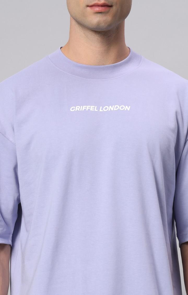 Men's Blue Printed Co-ords