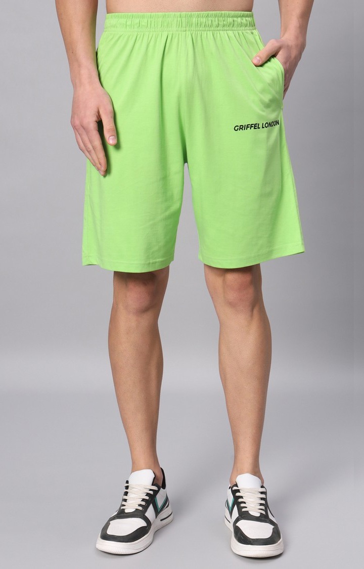 Men's Green Printed Co-ords