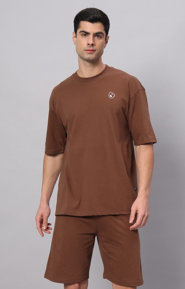 GRIFFEL | Men's Tan Printed Co-ords
