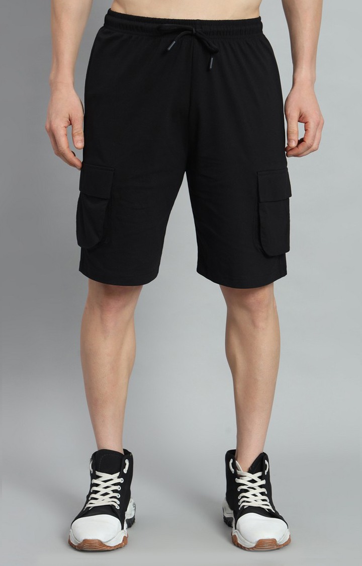 Men's Black & White Printed Co-ords