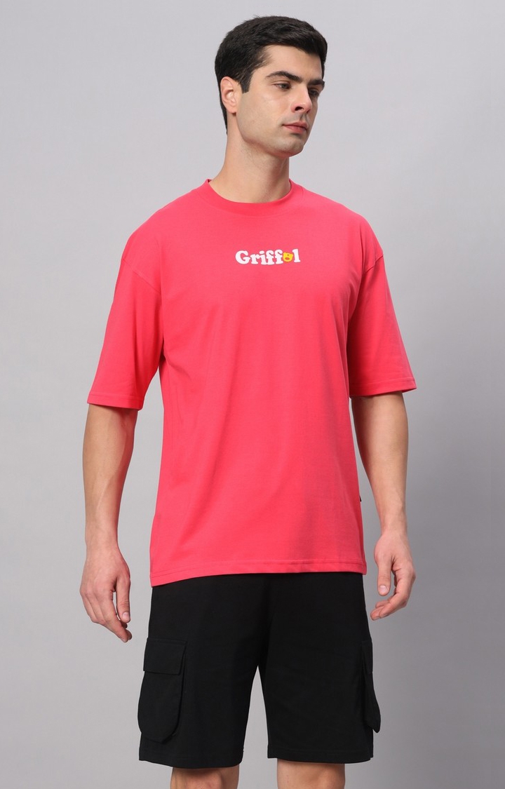GRIFFEL | Men's Pink Typographic Co-ords