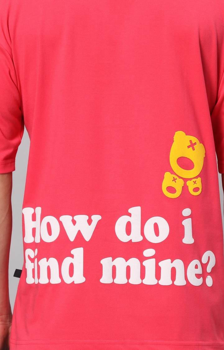 Men's Pink Typographic Co-ords