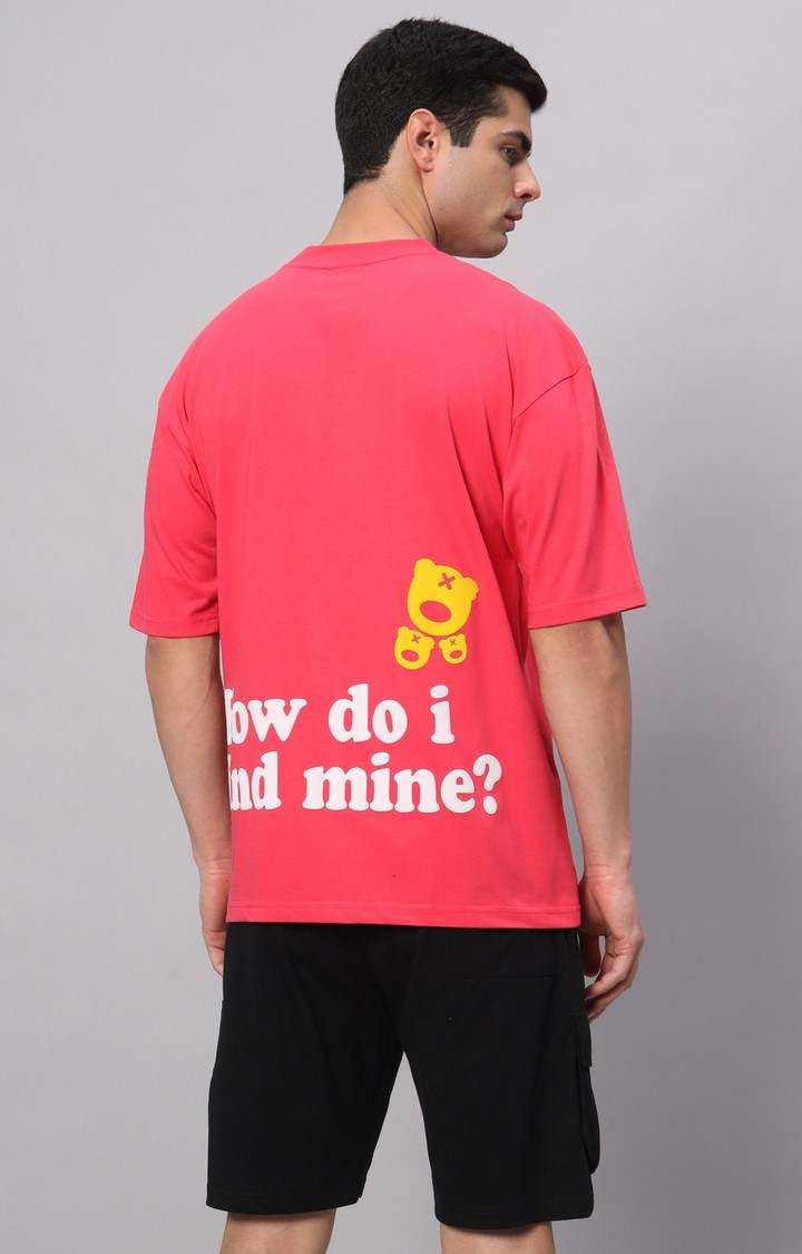 Men's Pink Typographic Co-ords