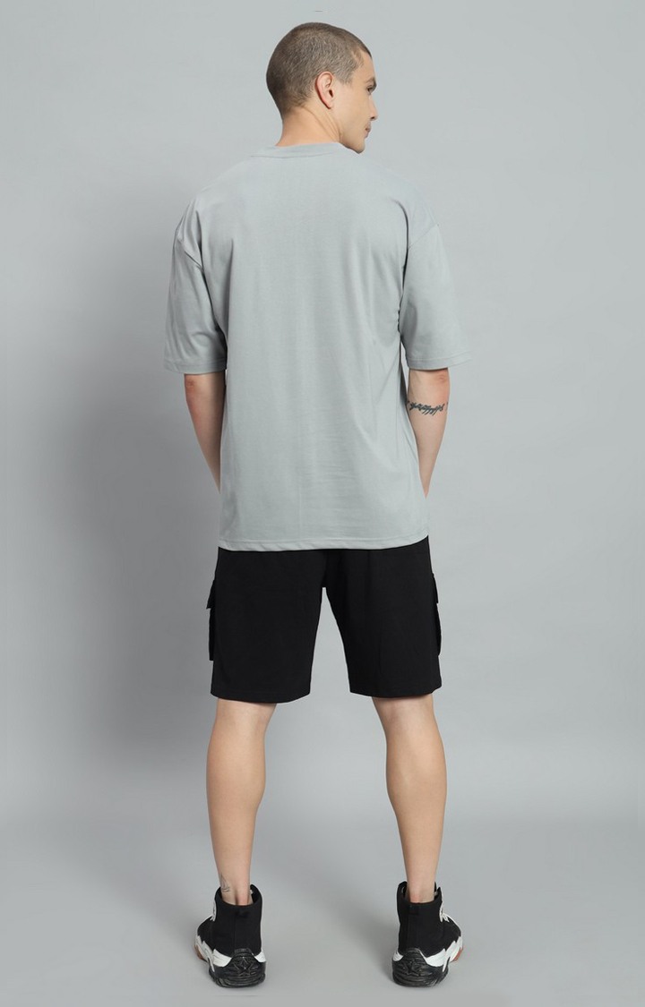 Men's Grey Printed Co-ords