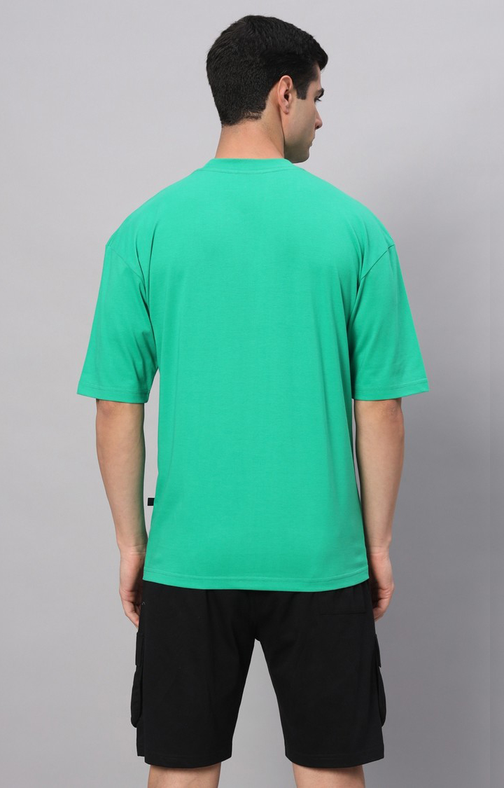 Men's Green Printed Co-ords