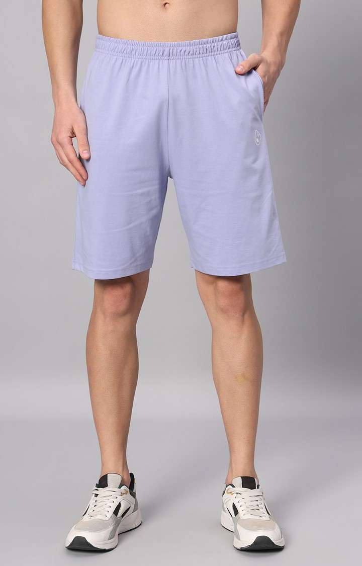 Men's Blue Printed Co-ords