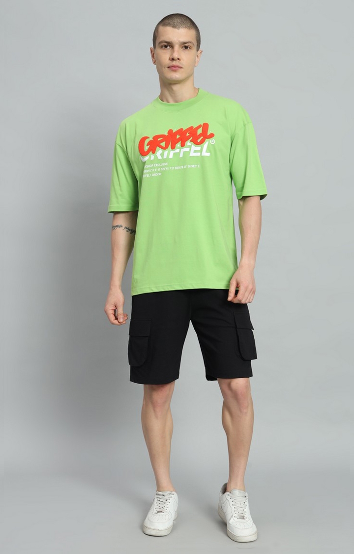 GRIFFEL | Men's PUFF LOGO Parrot T-shirt and Shorts Set