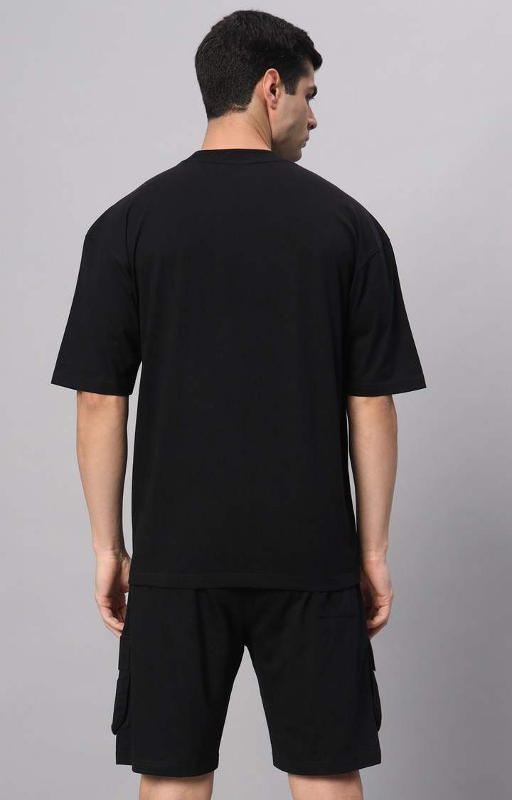 Men's Black Graphics Co-ords