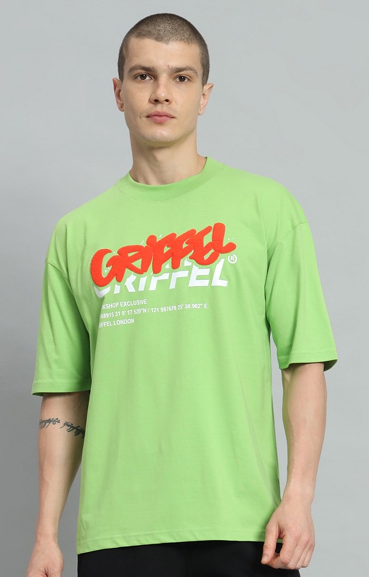 Men's Parrot Printed Oversized T-Shirts
