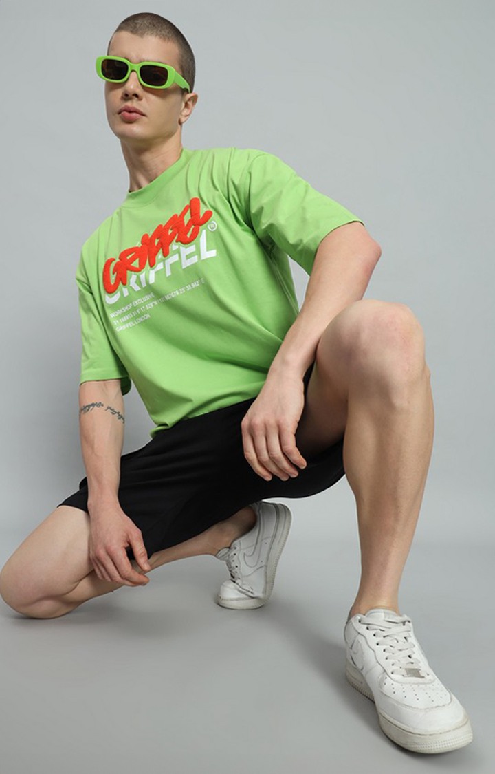Men's Parrot Printed Oversized T-Shirts
