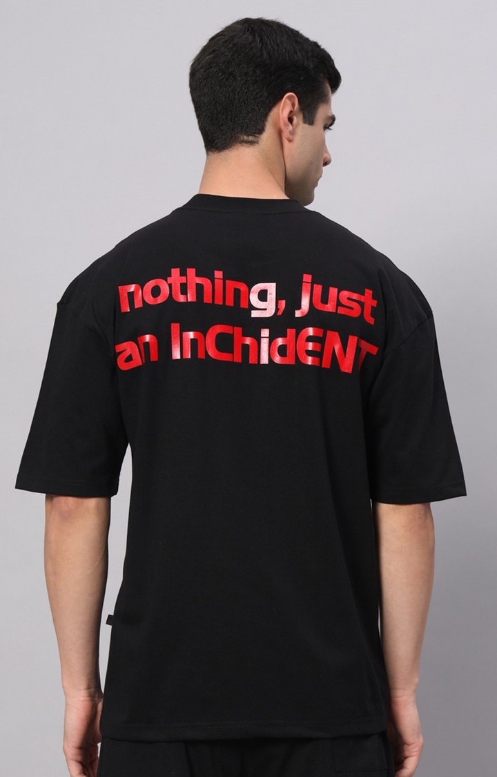 GRIFFEL | Men's Black Printed Activewear T-Shirts