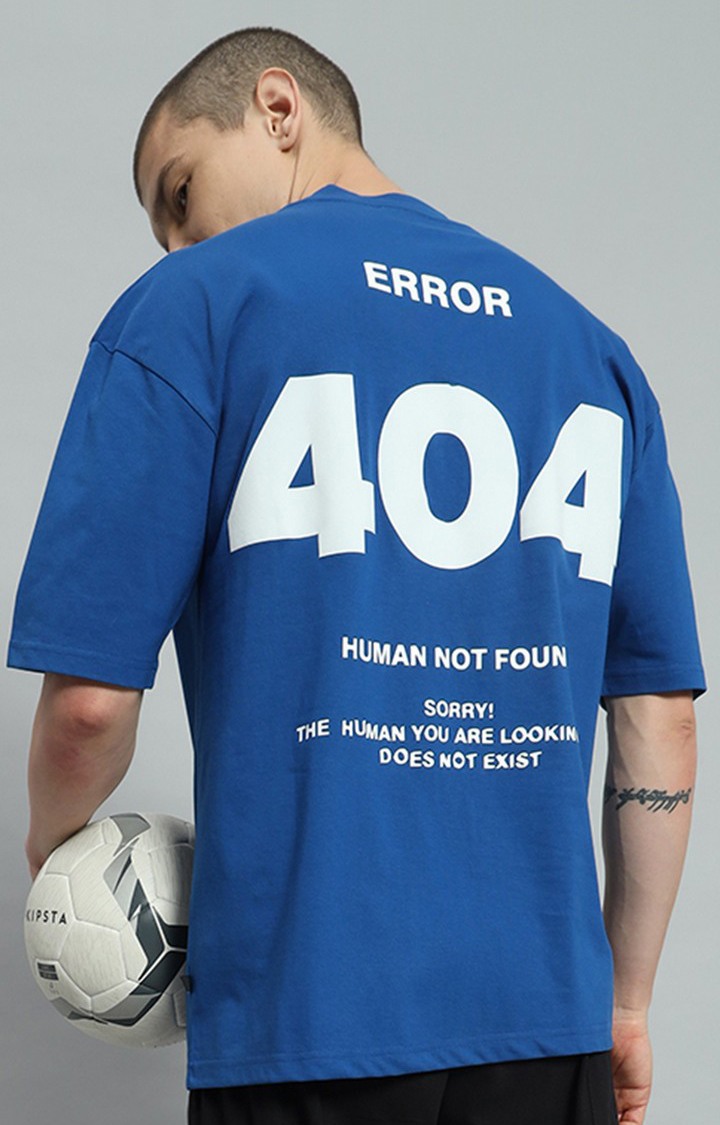 Men's Royal Printed Oversized T-Shirts