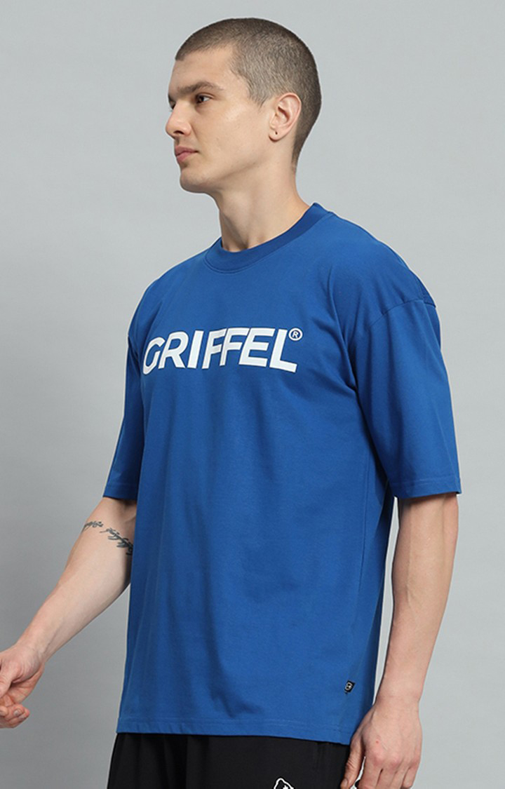Men's Royal Printed Oversized T-Shirts