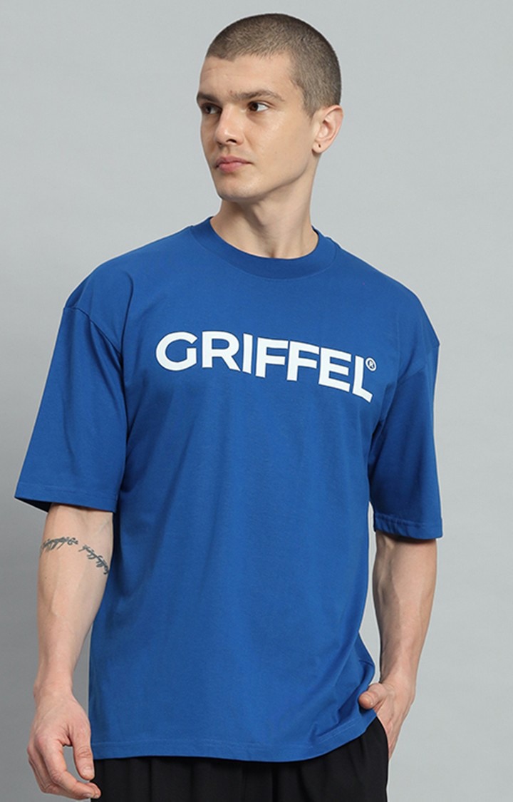 Men's Royal Printed Oversized T-Shirts
