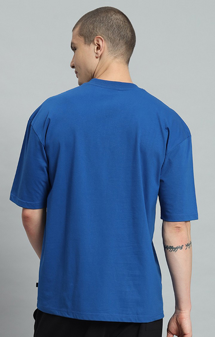 Men's Royal Printed Oversized T-Shirts