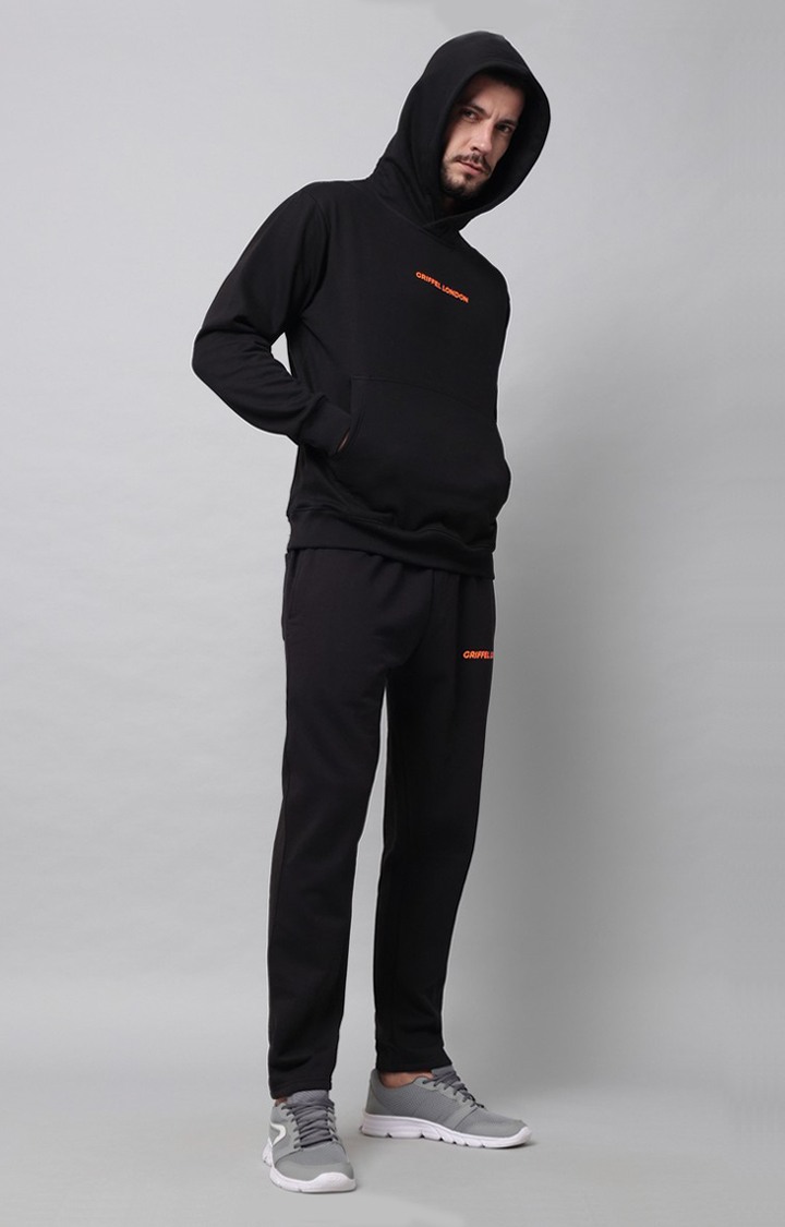 Men's Black  Tracksuits