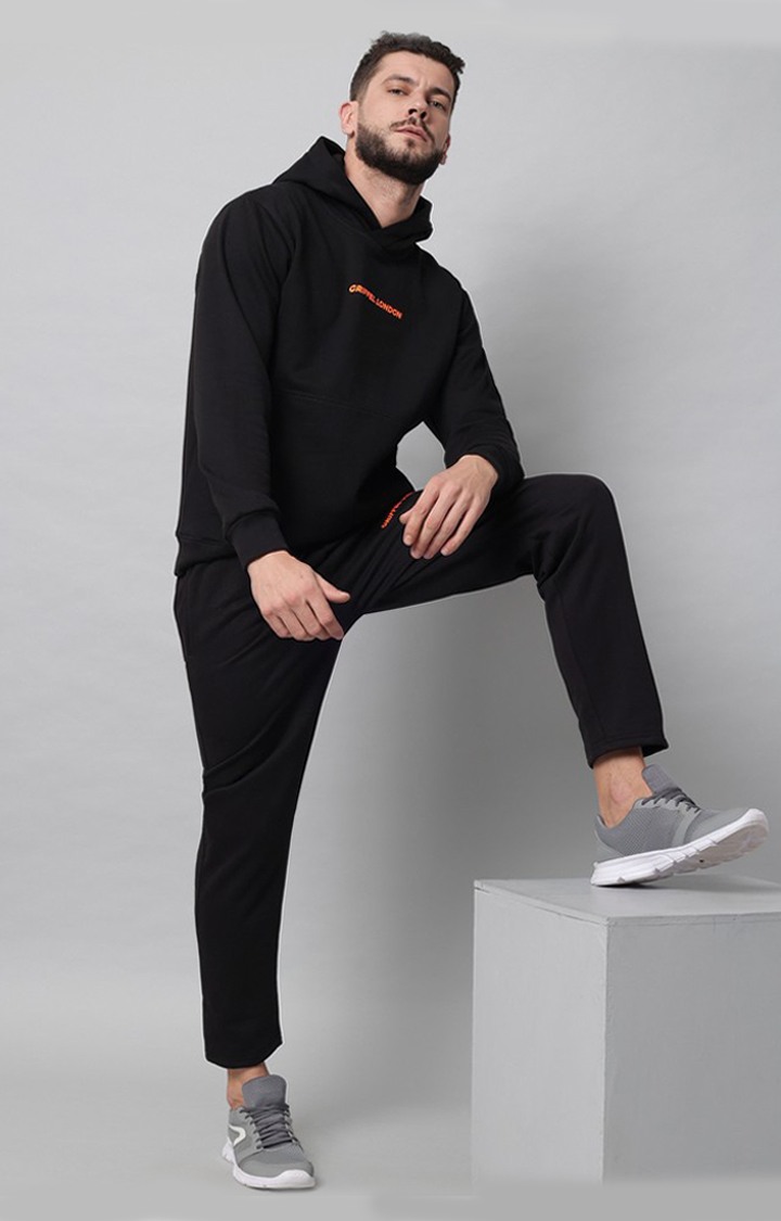 Men's Black  Tracksuits