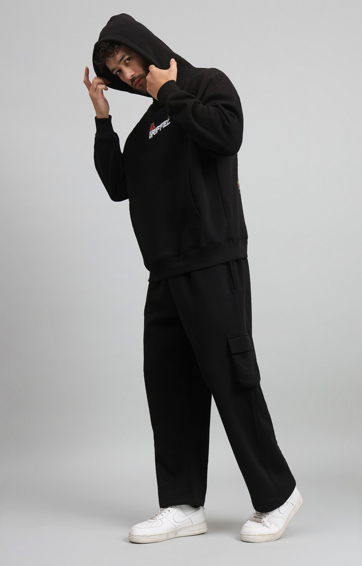 Men's Black  Tracksuits
