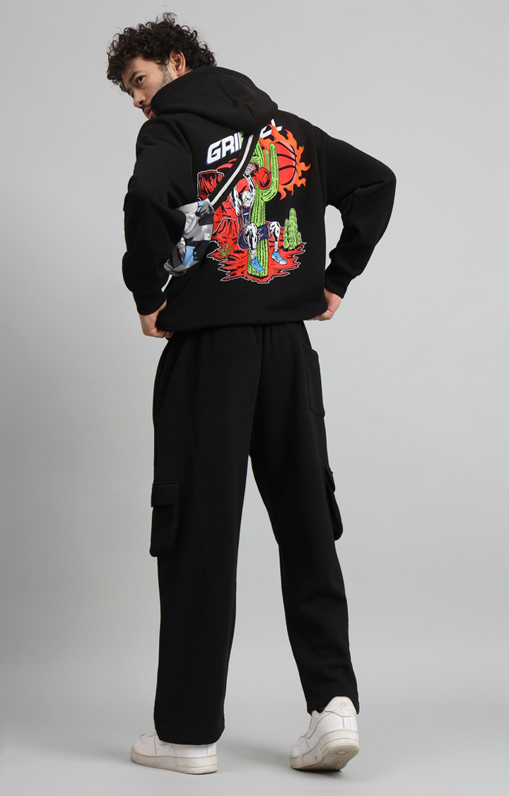 Men's Black  Tracksuits