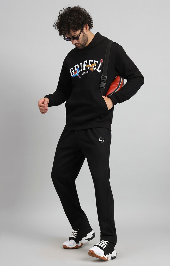 Men's Black  Tracksuits