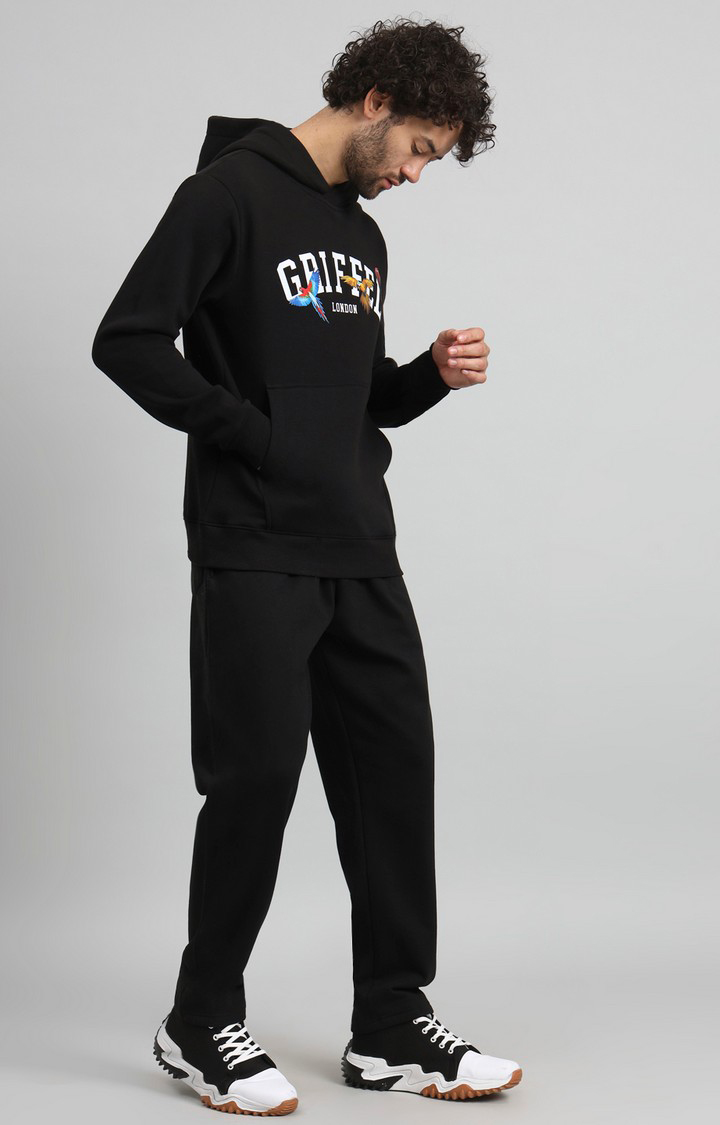 Men's Black  Tracksuits