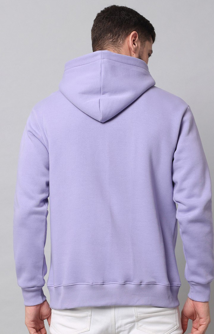 Men's Purple Printed Hoodies