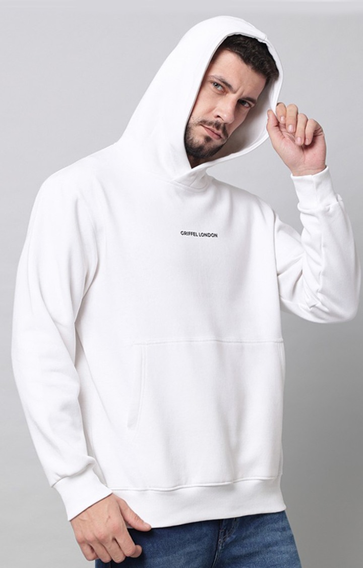 Men's White  Hoodies