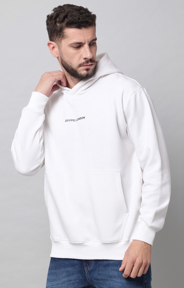 Men's White  Hoodies