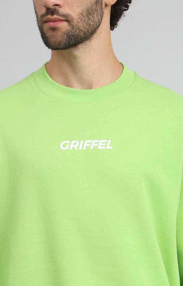 Men's Green Printed Sweatshirts