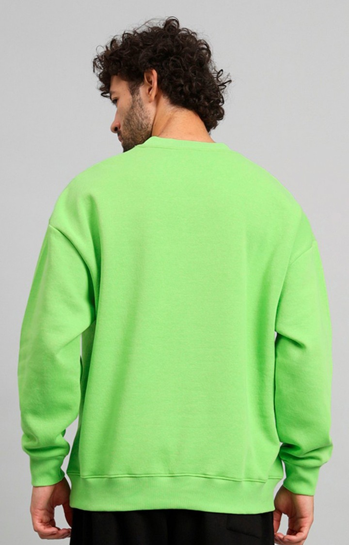 Men's Green Printed Sweatshirts