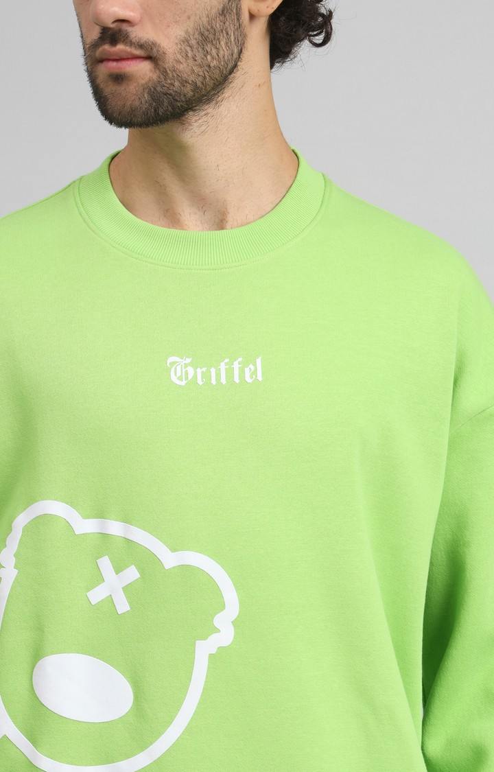 Men's Green Printed Sweatshirts
