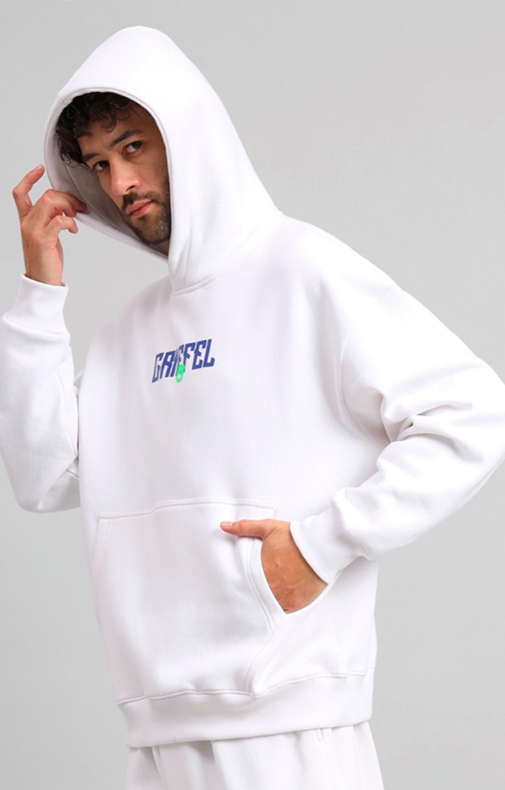 Men's White  Hoodies