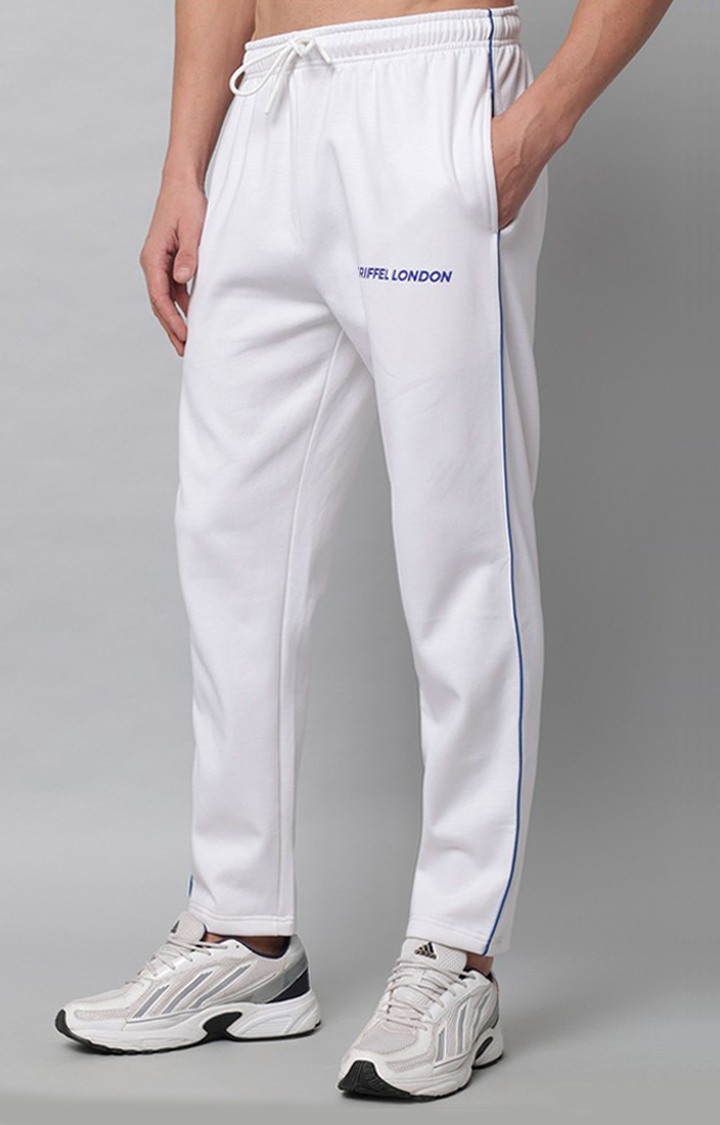 Men's White  Trackpants