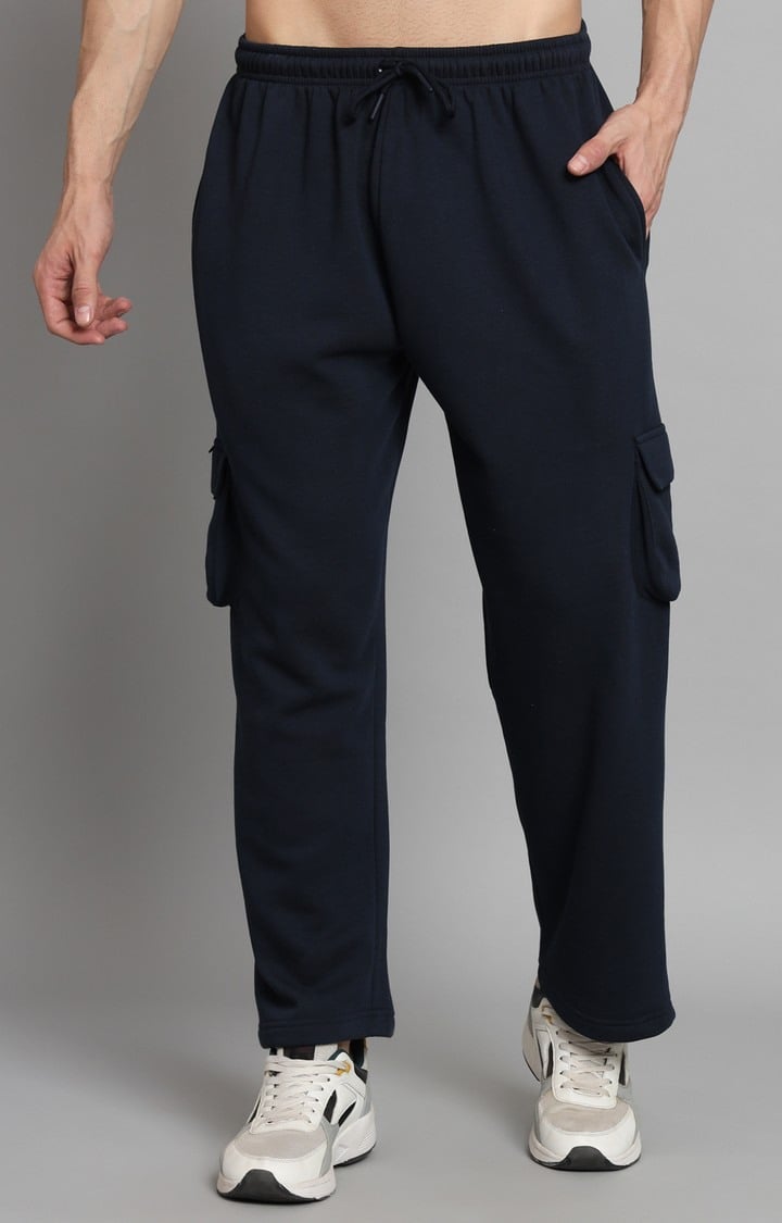 Men's Navy Blue  Trackpants