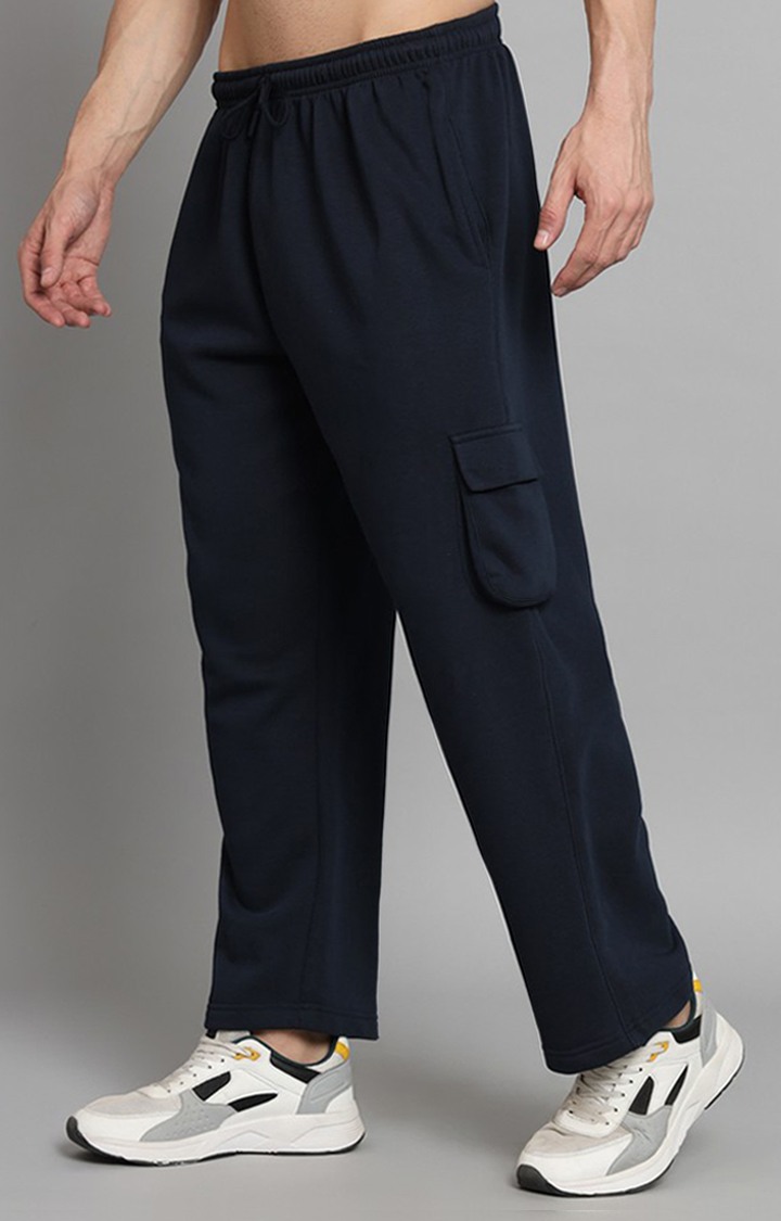 Men's Navy Blue  Trackpants