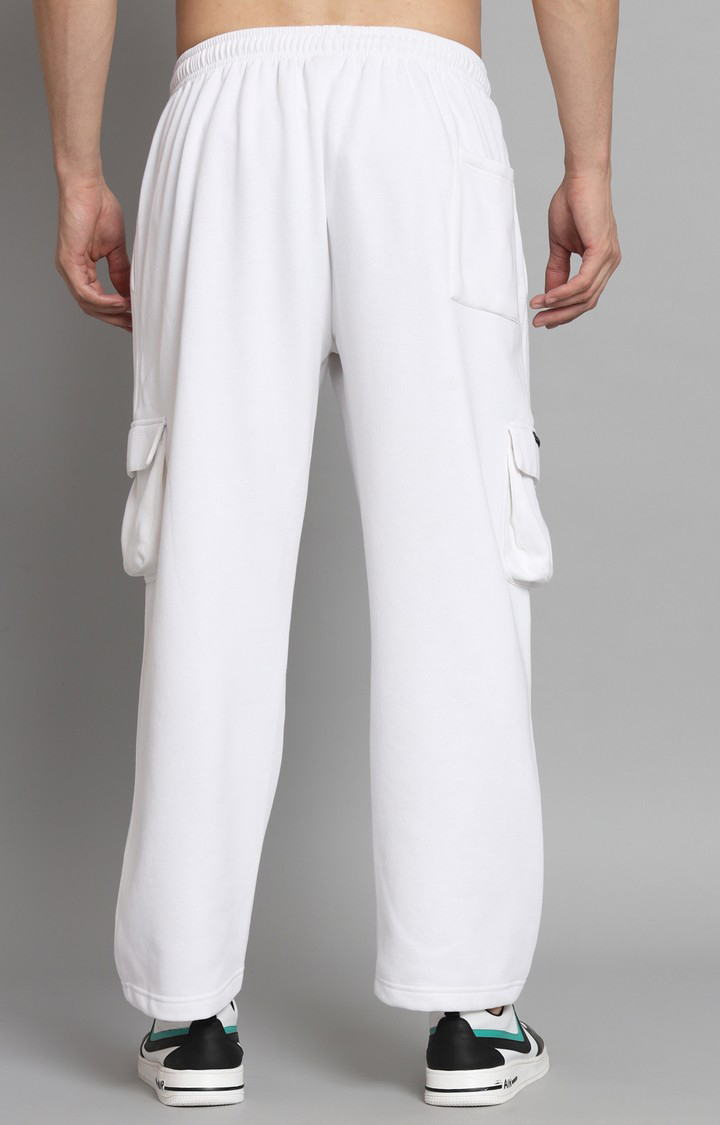 Men's White  Trackpants