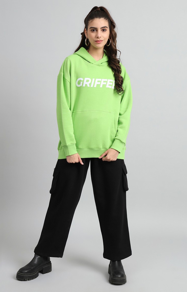 GRIFFEL | Women's Oversized Fit Parrot Front Logo Cotton Fleece Tacksuit
