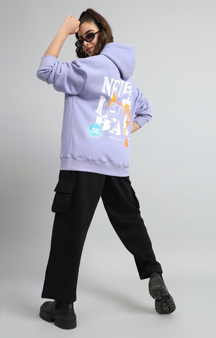 Women's Mauve Printed Tracksuits