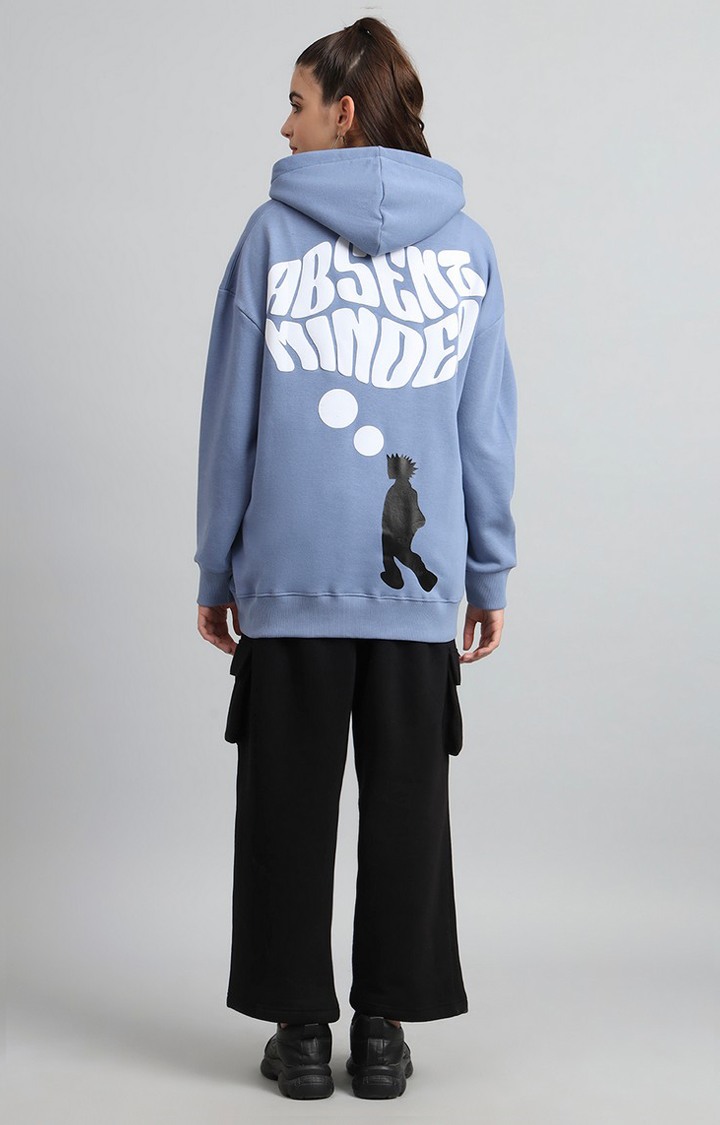 Women's Blue Printed Tracksuits