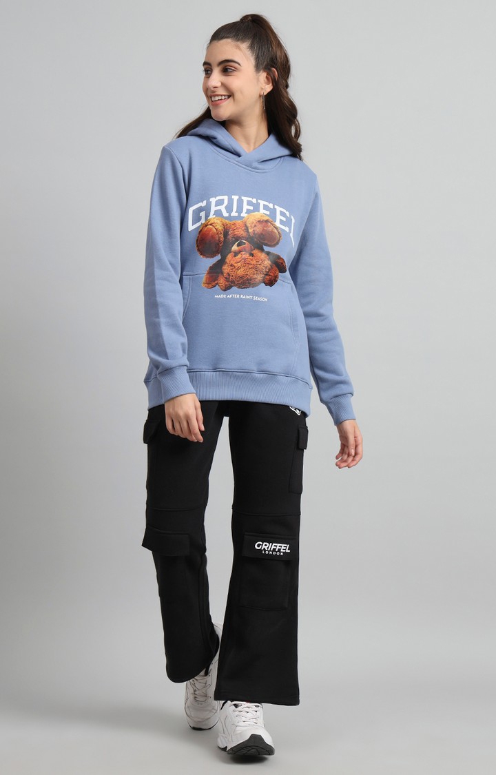 GRIFFEL | Women's Blue Printed Tracksuits