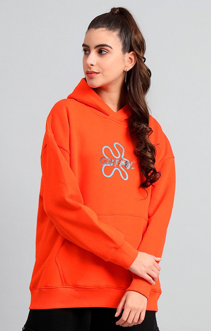 Orange hoodie sale sweatshirt