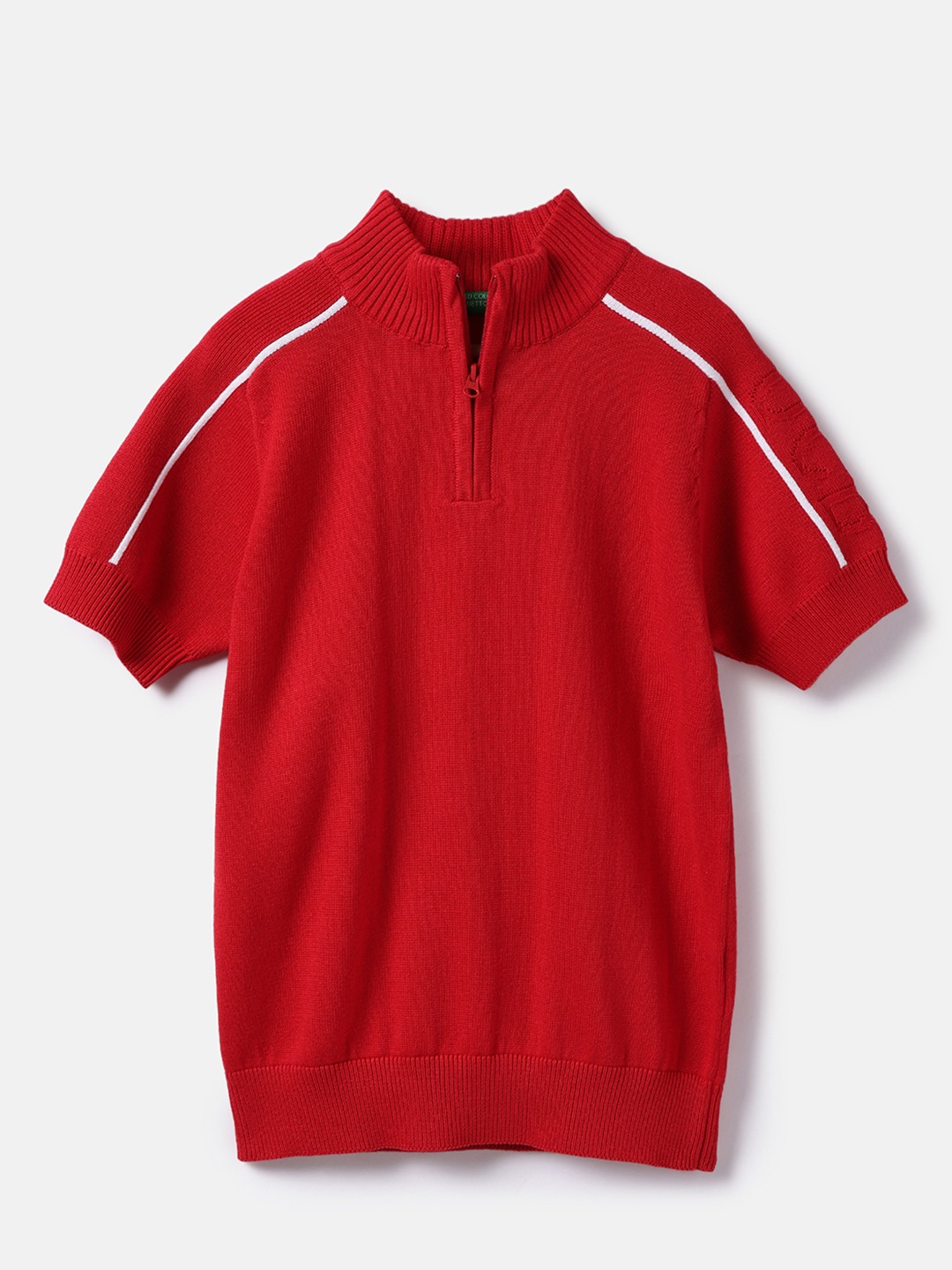 United Colors of Benetton Regular Fit High Neck Solid Top