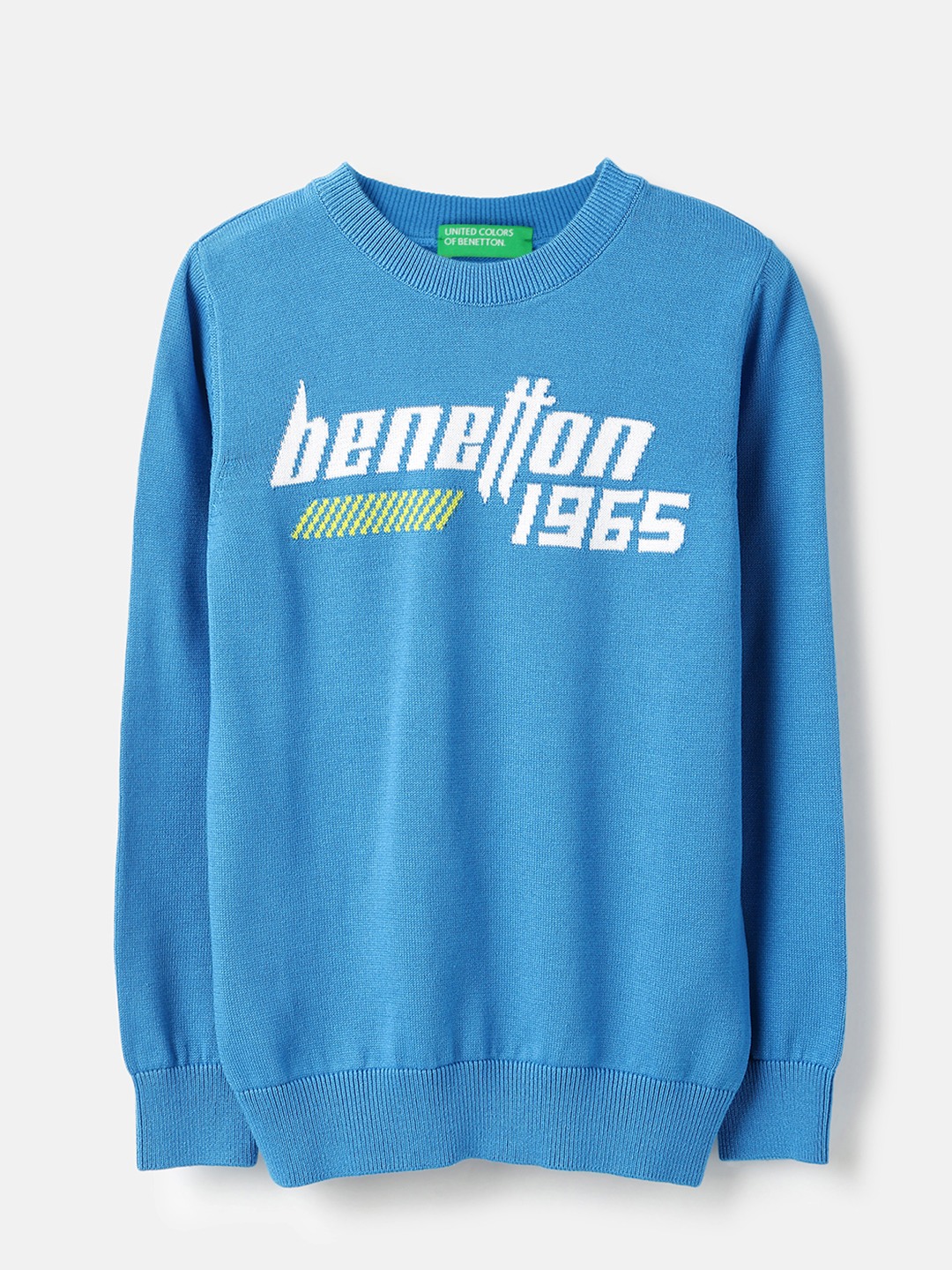 United Colors of Benetton Regular Fit Round Neck Typography Sweatshirt
