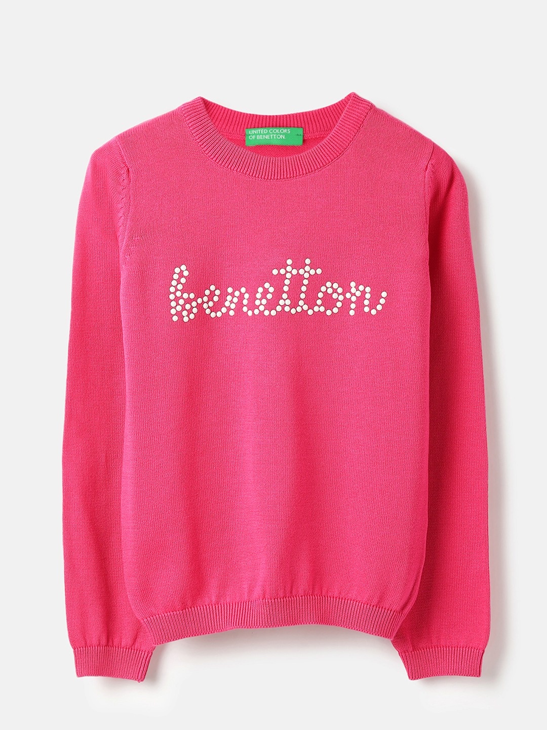 United Colors of Benetton Regular Fit Round Neck Pearl Sweatshirt